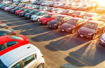 image of cars lined up on a lot