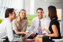 employees sitting together