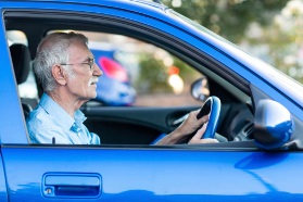 older person driving