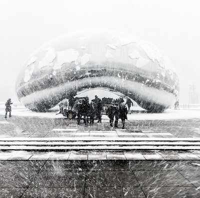 Image of snow storm in chicago il