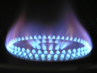 image of flame from kitchen stove burner