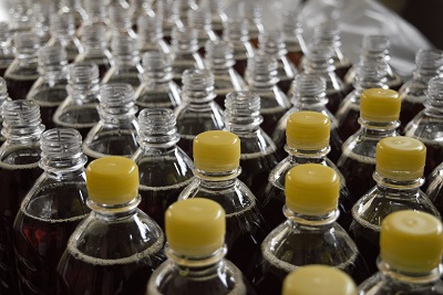 image of bottles being manufactured