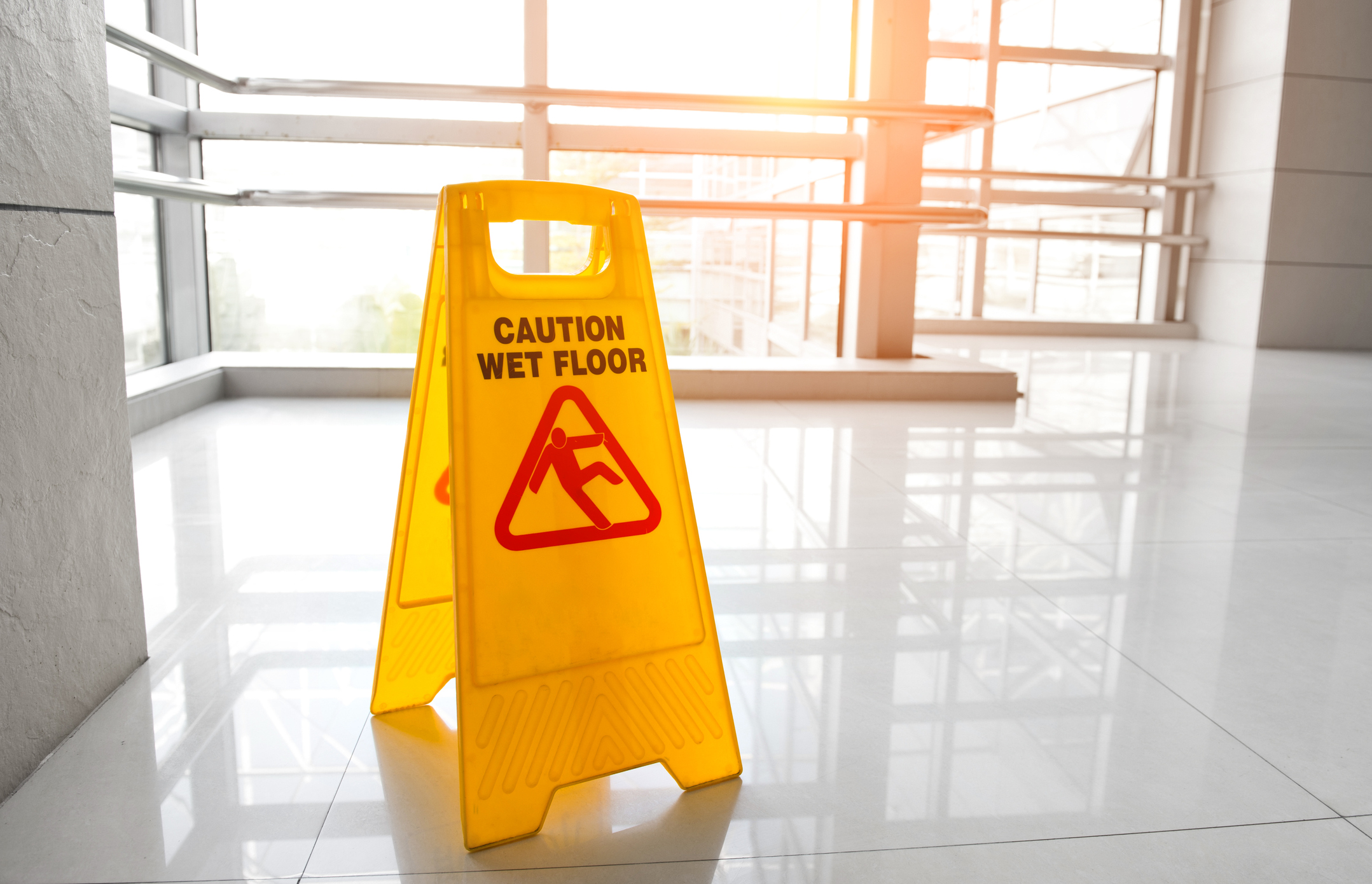 image of wet floor sign