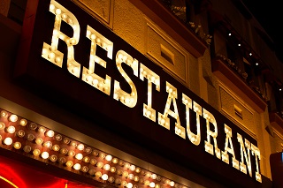 image of a restaurant sign