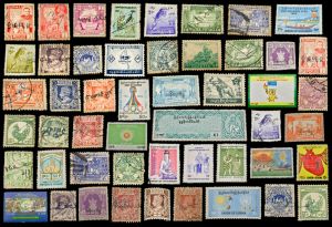 a postage stamp collection