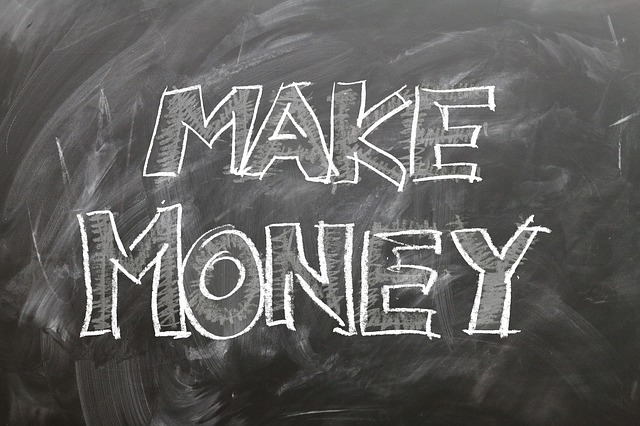 image of chalk board that says make money